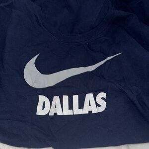 Nike Navy Dallas Tee with Swoosh. Size XL